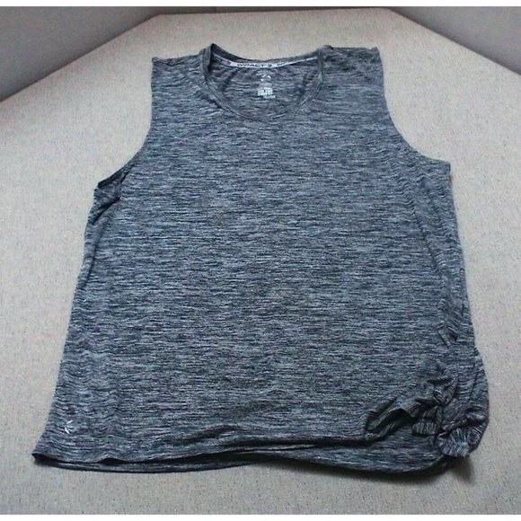 Jillian Michaels Women's IMPACT Tie Bottom Comfort Pullover Gray Shirt (Size XL) - Picture 2 of 16